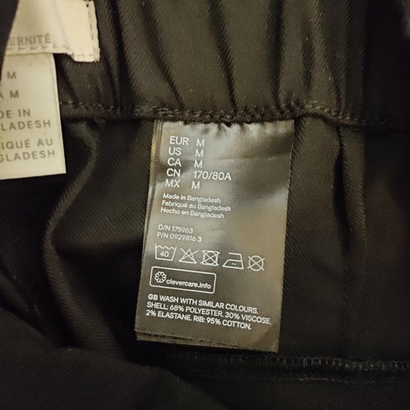 H&M Black Straight Leg Pants maternity - Picture 9 of 12